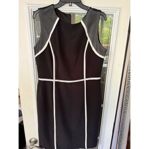 Studio One New York blk sleeveless sheath  14 interview outfit wedding guest